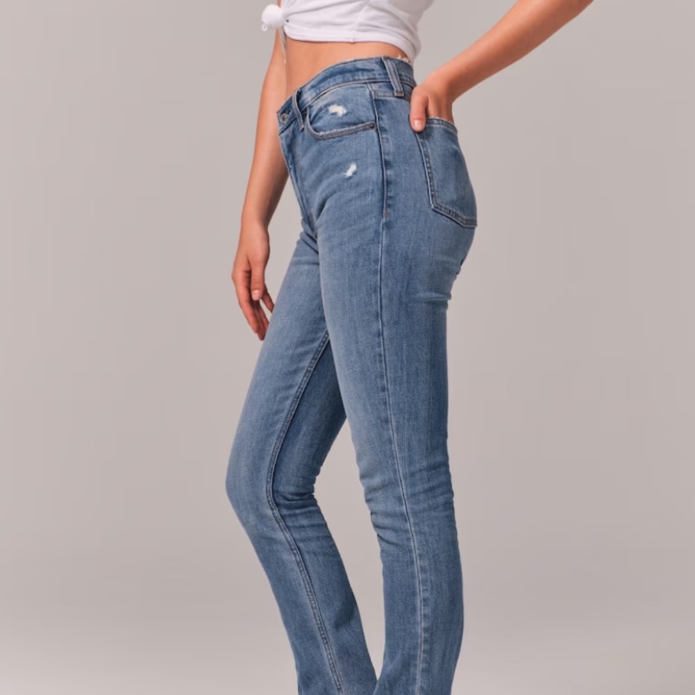 Abercrombie high rise skinny jeans